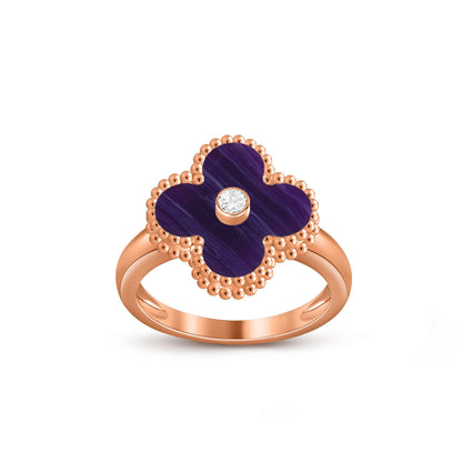 [Luna Brilliance]CLOVER DIAMOND RING ROSE GOLD COLLECTION
