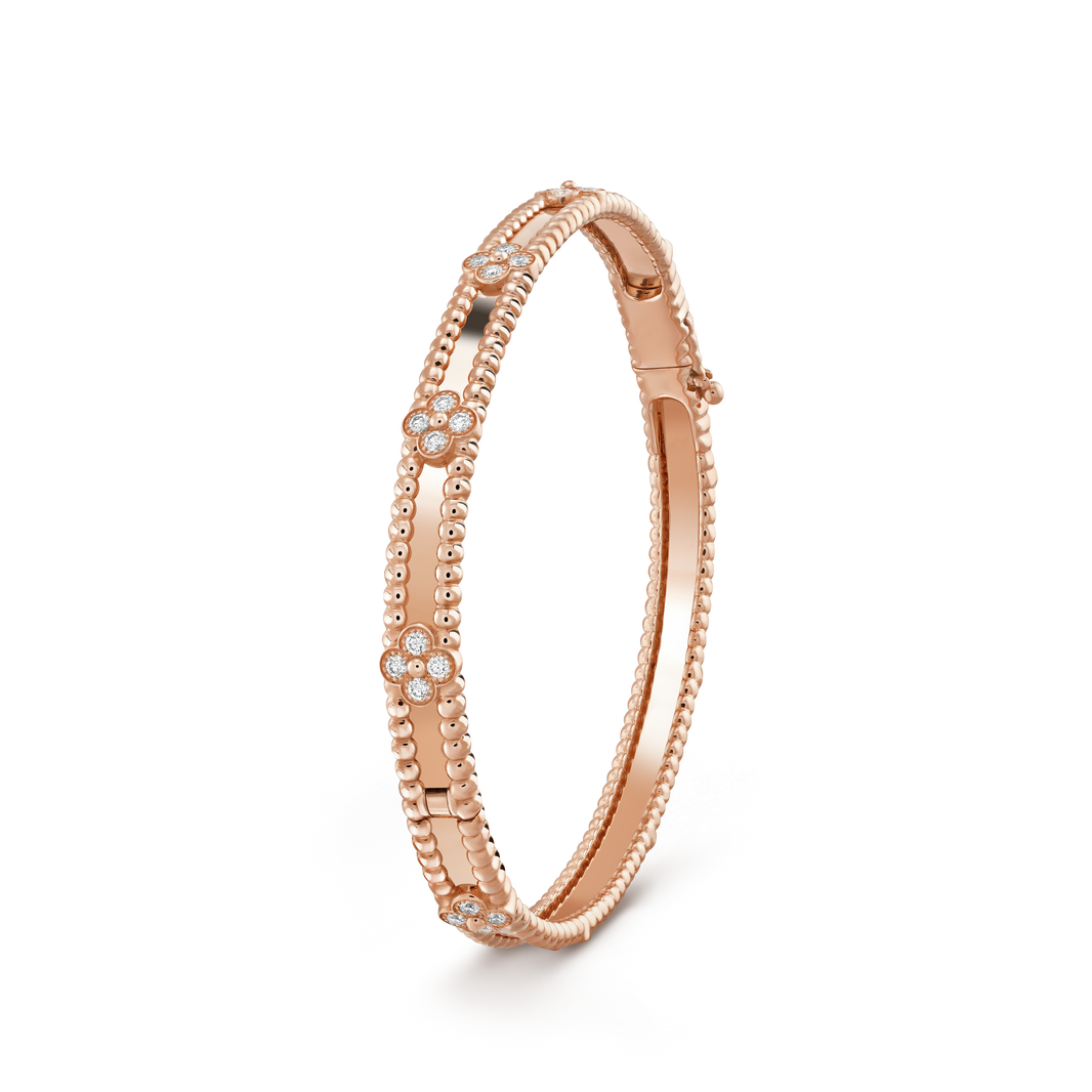 [LUXE]CLOVER BRACELET 4MM DIAMONDS