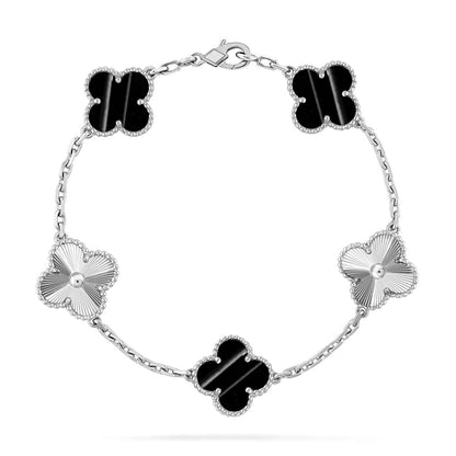 [Luna Brilliance]CLOVER 5 MOTIF PULSAR STONE BRACELET COLLECTION