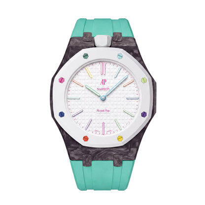 Royal Oak Pop Exclusive Carbon‑fiber Case & Silicone Strap