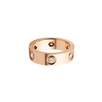 [Luna Brilliance]LOVE 5.5MM 6 DIAMOND RING