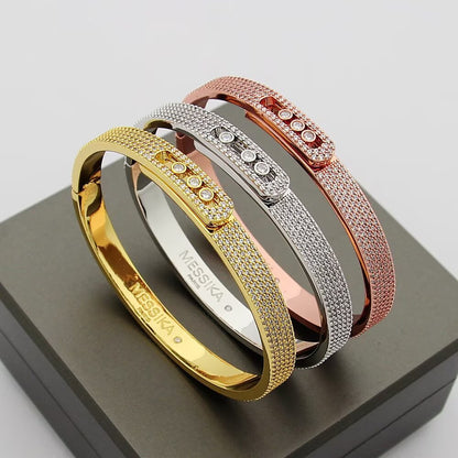 [Luna Brilliance]Move Noa Full Pavé Diamond Bangle Bracelet