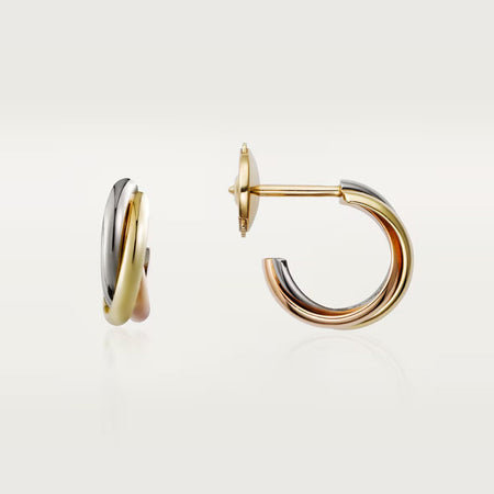 [Luna Brilliance]TRINITY ON DIAMOND MINI EARRINGS