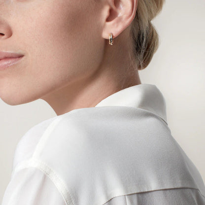 [Luna Brilliance]TRINITY ON DIAMOND MINI EARRINGS