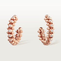 [Luna Brilliance]CLASH FULL DIAMOND MEDIUM EARRINGS