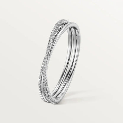 [Luna Brilliance]ETINCELLE HALF-PAVED DIAMOND BRACELET