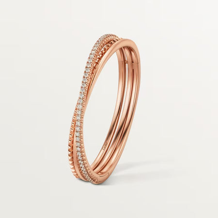 [Luna Brilliance]ETINCELLE HALF-PAVED DIAMOND BRACELET