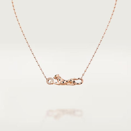 [Luna Brilliance]PANTHERE FULL DIAMOND NECKLACE