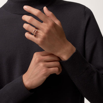 [Luna Brilliance]JUSTE RING 2.6MM HALF DIAMOND