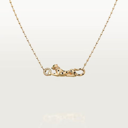 [Luna Brilliance]PANTHERE FULL DIAMOND NECKLACE