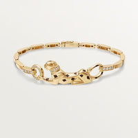 [Luna Brilliance]PANTHERE HALF DIAMOND ON CHAIN BRACELET