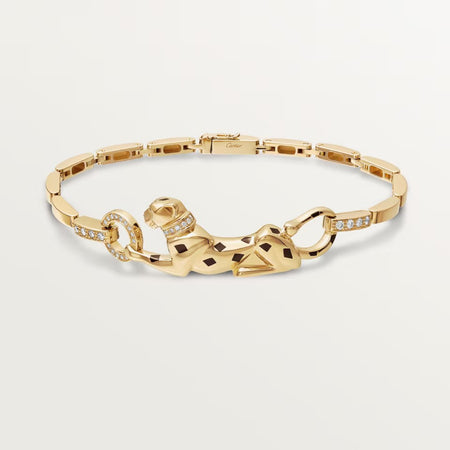 [Luna Brilliance]PANTHERE HALF DIAMOND ON CHAIN BRACELET