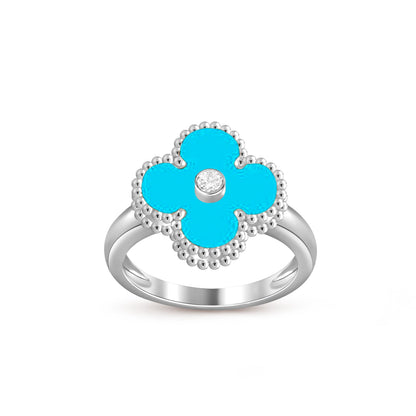 [Luna Brilliance]CLOVER SILVER DIOMND RING COLLECTION