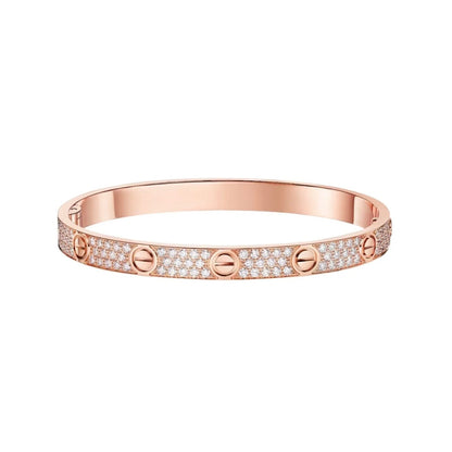 [Luna Brilliance]LOVE BRACELET 6.1MM DIAMOND-PAVED