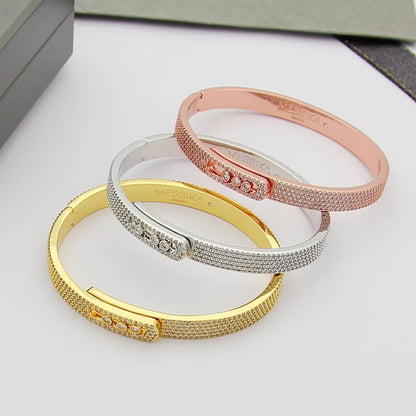 [Luna Brilliance]Move Noa Full Pavé Diamond Bangle Bracelet