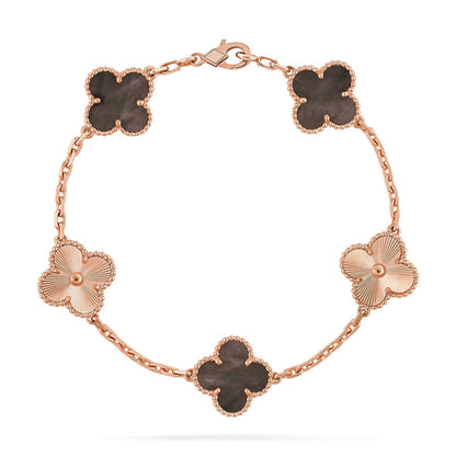 [Luna Brilliance]CLOVER 5 MOTIF GRAY MOP BRACELET COLLECTION