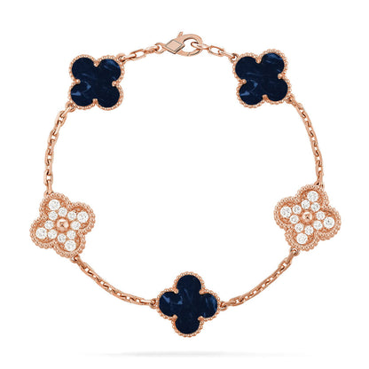 [Luna Brilliance]CLOVER 5 MOTIF PIETERSITE BRACELET COLLECTION