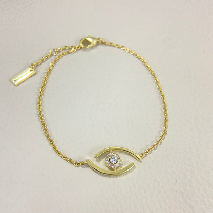 [Luna Brilliance]Lucky Eye Pave-Set Diamond Bracelet