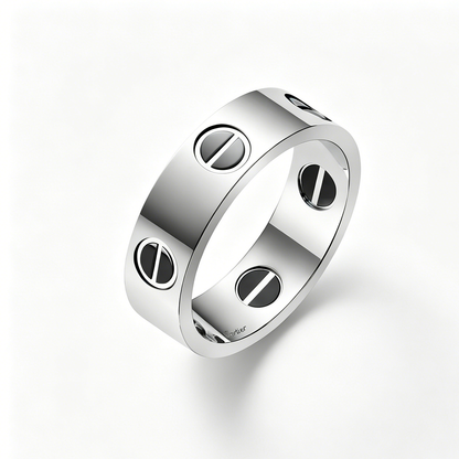 [Luna Brilliance]LOVE RING 5.5MM NO DIAMONDS  CERAMIC