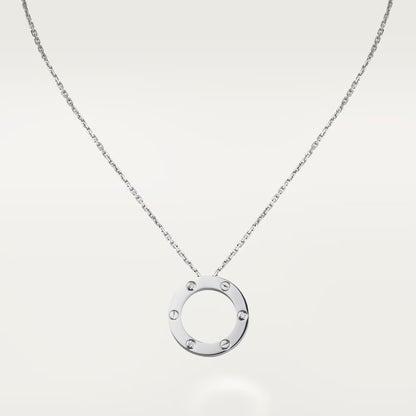 [Luna Brilliance]LOVE NECKLACE 16MM 3 DIAMONDS