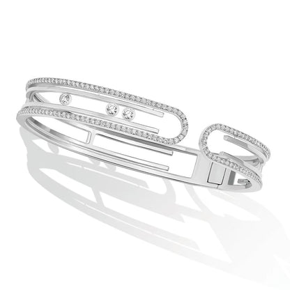 [Luna Brilliance]MOVE 10TH PAVED DIAMOND BRACELET