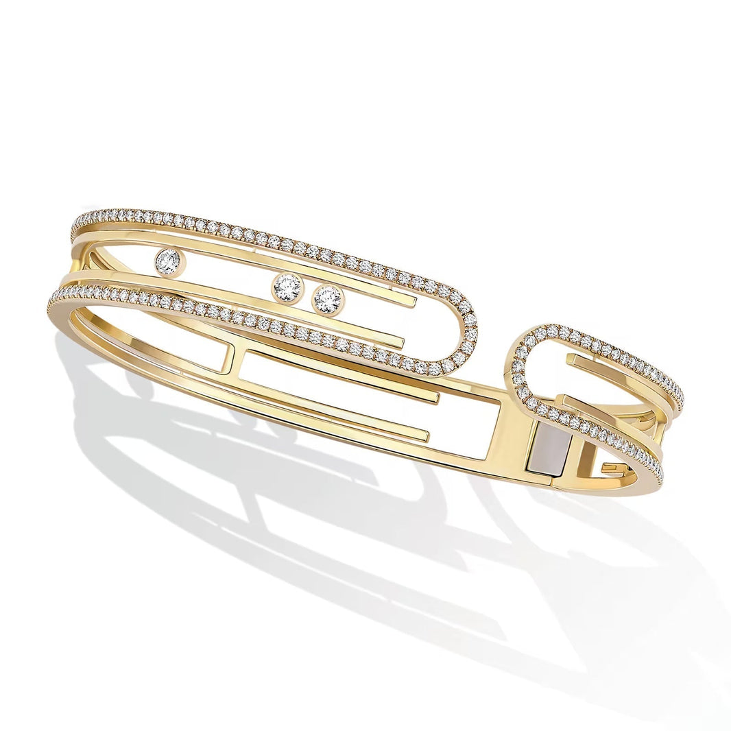 [Luna Brilliance]MOVE 10TH PAVED DIAMOND BRACELET