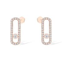 [Luna Brilliance]MOVE UNO STUD DIAMOND PAVED EARRINGS