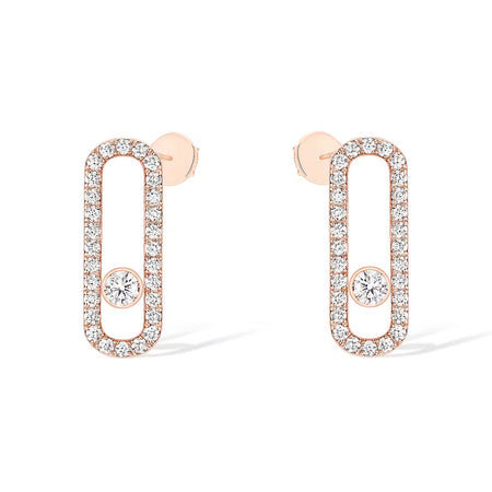 [Luna Brilliance]MOVE UNO STUD DIAMOND PAVED EARRINGS