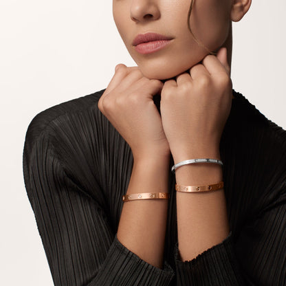 [Luna Brilliance]LOVE BRACELET 6.1MM BRUSHED