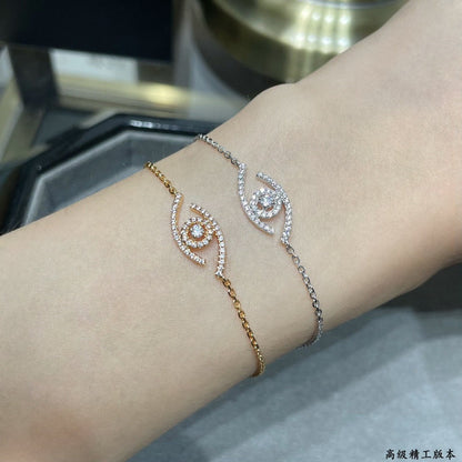 [Luna Brilliance]Lucky Eye Pave-Set Diamond Bracelet