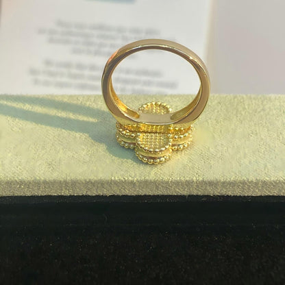 [Luna Brilliance]NEW CLOVER PINK ENAMEL RINGS