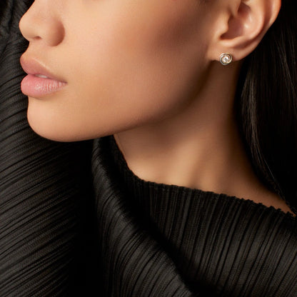 [Luna Brilliance]TRINITY STUD DIAMOND EARRINGS