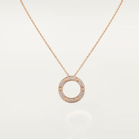 [Luna Brilliance]LOVE NECKLACE 16MM  FULL DIAMOND
