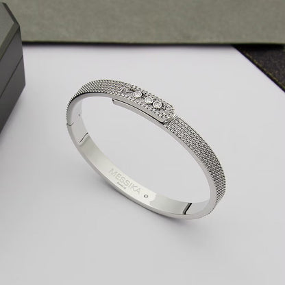 [Luna Brilliance]Move Noa Full Pavé Diamond Bangle Bracelet
