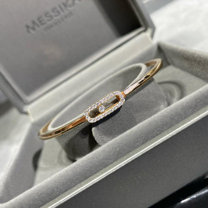 [Luna Brilliance]Move Uno pavé flex bangle medium