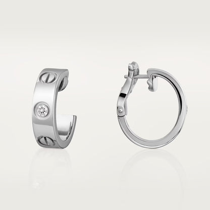 [Luna Brilliance]LOVE EARRINGS 5.7MM 2 DIAMONDS