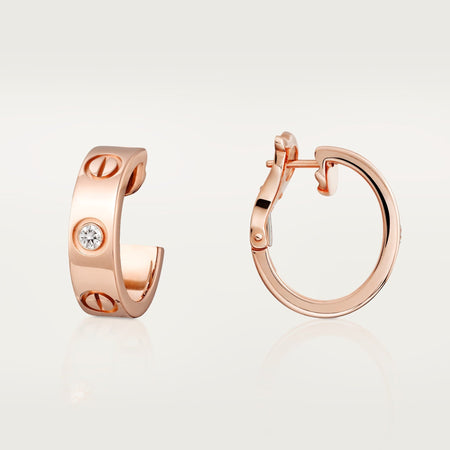 [Luna Brilliance]LOVE EARRINGS 5.7MM 2 DIAMONDS