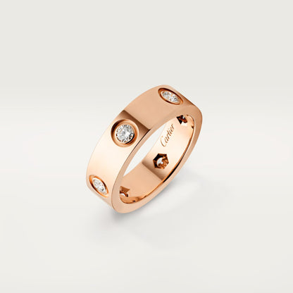 [Luna Brilliance]LOVE 5.5MM 6 DIAMOND RING