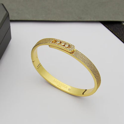 [Luna Brilliance]Move Noa Full Pavé Diamond Bangle Bracelet