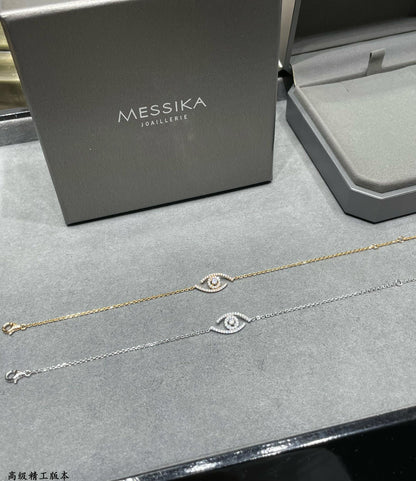 [Luna Brilliance]Lucky Eye Pave-Set Diamond Bracelet