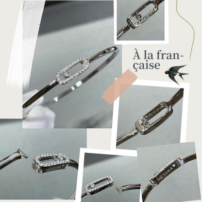 [Luna Brilliance]Move Uno pavé flex bangle medium