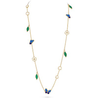 [Luna Brilliance]LUCKY SPRING BUTTERFLY 15 FLOWER NECKLACE