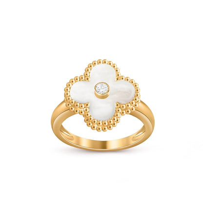 [Luna Brilliance]CLOVER DIAMOND RING GOLD COLLECTION