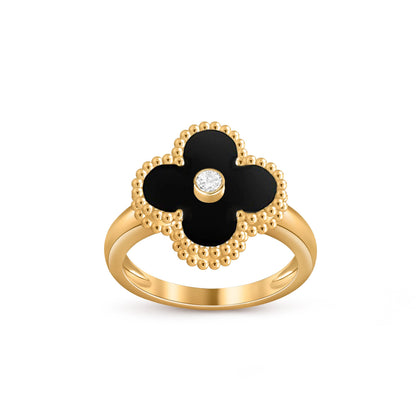 [Luna Brilliance]CLOVER DIAMOND RING GOLD COLLECTION