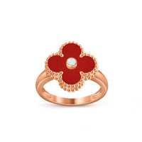 [LUXE]CLOVER DIAMOND RING ROSE GOLD COLLECTION