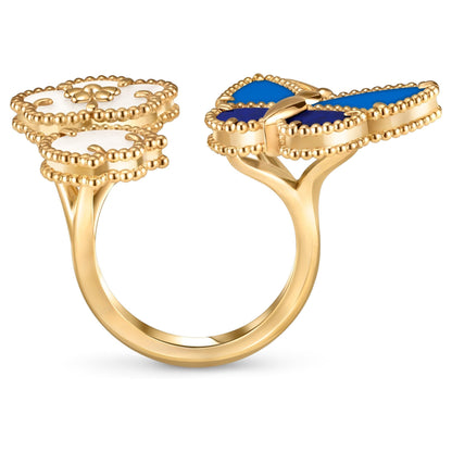 [Luna Brilliance]LUCKY SPRING BUTTERFLY OPEN-FACE RINGS