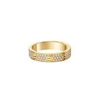 [Luna Brilliance]LOVE RING 4.0MM DIAMOND PAVED