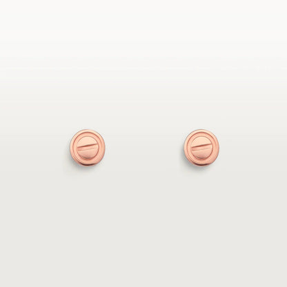 [Luna Brilliance]LOVE EARRINGS PINK GOLD 10MM
