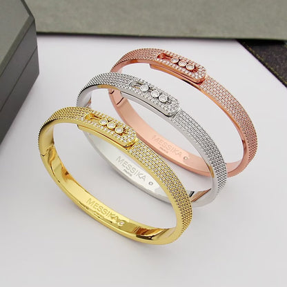 [Luna Brilliance]Move Noa Full Pavé Diamond Bangle Bracelet