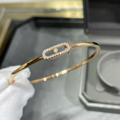 [Luna Brilliance]Move Uno pavé flex bangle medium
